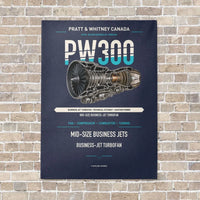 Thumbnail for PW300 vertical canvas print - no frame - navy blue background