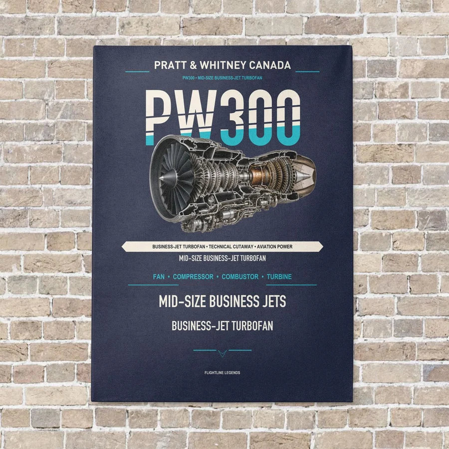 PW300 vertical canvas print - no frame - navy blue background