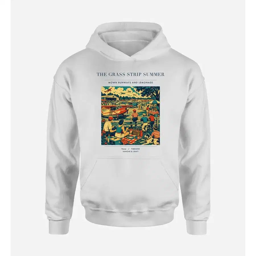 VINTAGE G4142 - The Grass Strip Summer - Premium Hoodie design on white premium