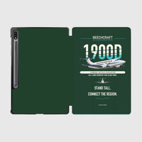 Thumbnail for Beechcraft 1900D design on dark green samsung tablet tablet case