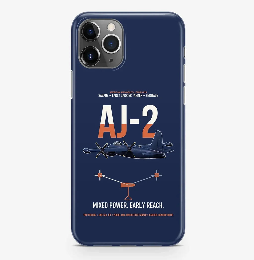 AJ-2 Savage Tanker design on navy blue magsafe iphone case, for iPhone Pro Max