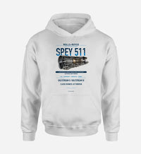 Thumbnail for SPEY 511 design on white hoodie single side
