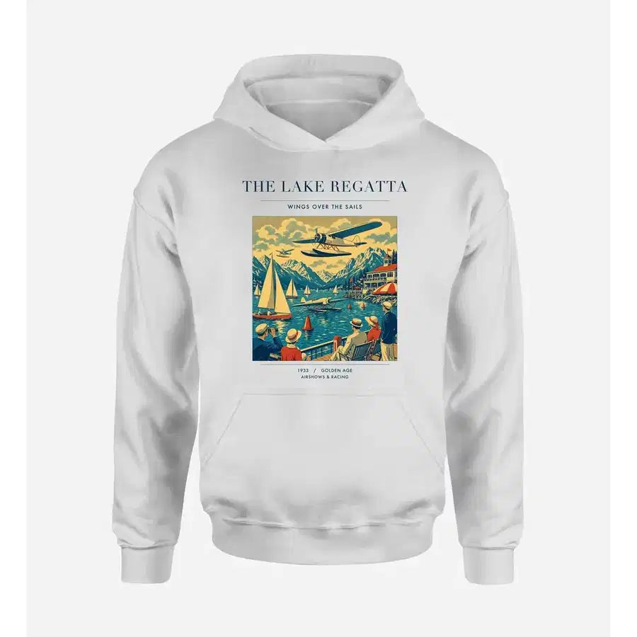 VINTAGE G4039 - The Lake Regatta - Premium Hoodie design on white premium