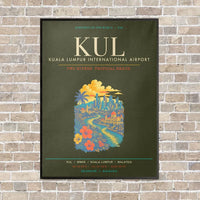 Thumbnail for Kuala Lumpur International Airport KUL - Canvas Framed - Green Army