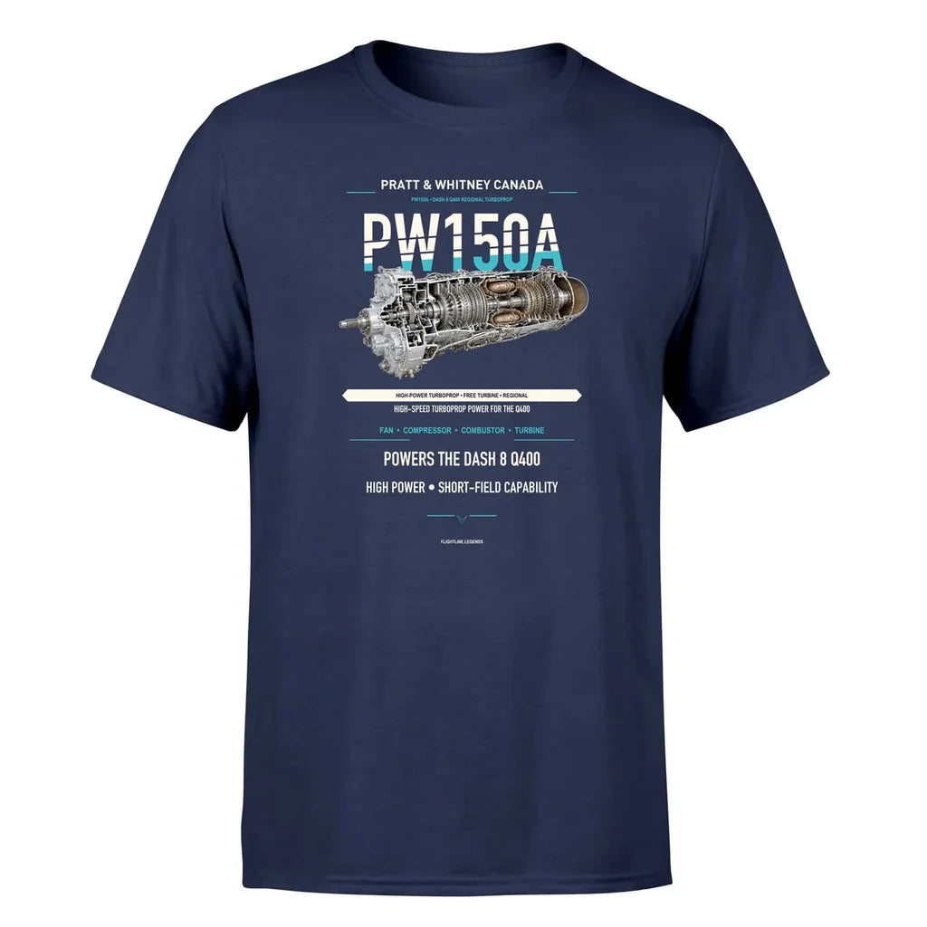 PW150A design on navy blue single side