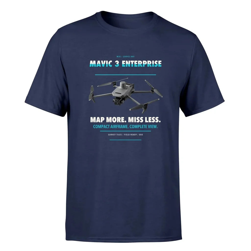 DJI Mavic 3 Enterprise design on navy blue single side