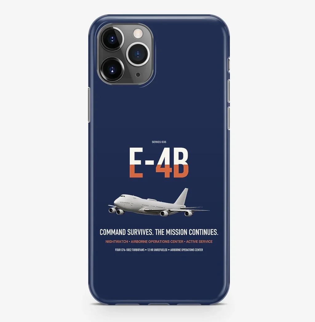 E-4B Nightwatch design on navy blue magsafe iphone case, for iPhone Pro Max
