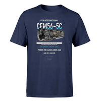 Thumbnail for CFM56-5C design on navy blue single side