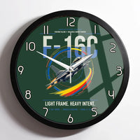 Thumbnail for F-16C Fighting Falcon design on dark green framed wall clock