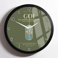 Thumbnail for Goa International Airport Dabolim GOI Wall-Clock Framed - Green Army