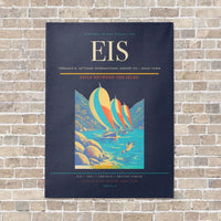 Thumbnail for Terrance B. Lettsome International Airport EIS — Road Town vertical canvas print - no frame - navy blue background