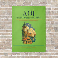 Thumbnail for Ancona Falconara Airport AOI - Canvas No Frame - Light Green