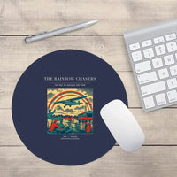 Thumbnail for VINTAGE G4432 - The Rainbow Chasers - Designed Mouse Pads design on navyblue round