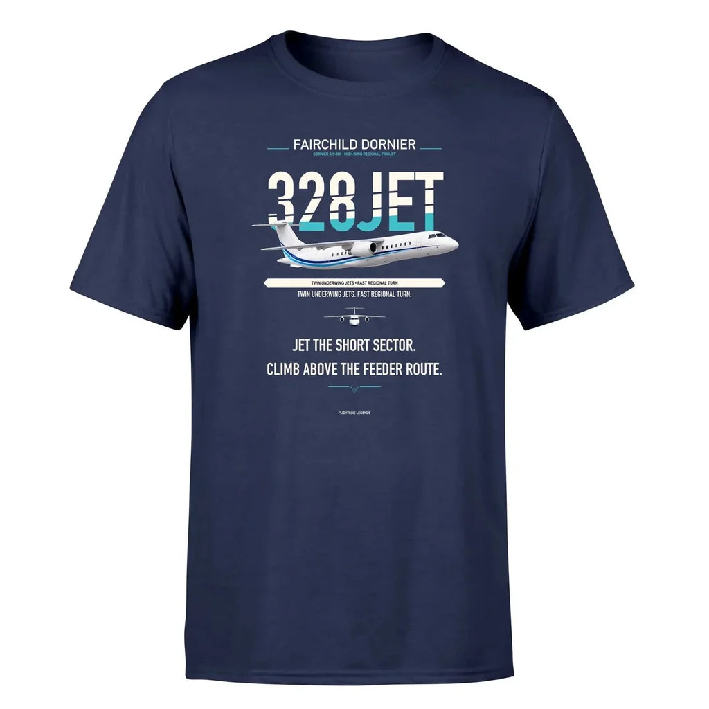 Fairchild Dornier 328JET design on navy blue single side