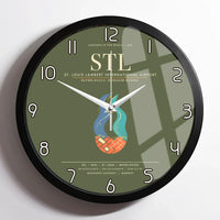 Thumbnail for St. Louis Lambert International Airport STL Wall-Clock Framed - Green Army