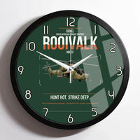 Thumbnail for Denel Rooivalk Mk 1F design on dark green framed wall clock