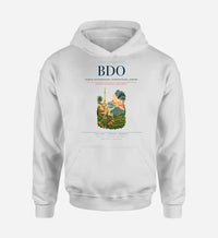 Thumbnail for Husein Sastranegara International Airport (BDO) design on white hoodie single-side print