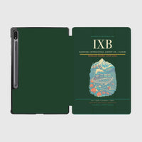 Thumbnail for Bagdogra International Airport (IXB) design on dark green samsung tablet tablet case