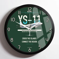Thumbnail for NAMC YS-11A design on dark green framed wall clock