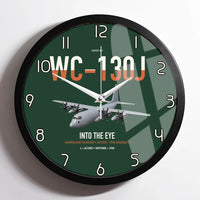 Thumbnail for WC-130J Hurricane Hunter design on dark green framed wall clock