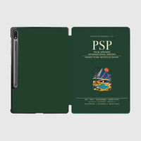 Thumbnail for Palm Springs International Airport (PSP) design on dark green samsung tablet tablet case