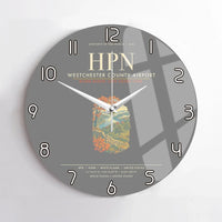 Thumbnail for Westchester County Airport HPN Wall-Clock No-Frame - Gray