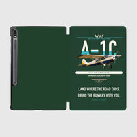 Thumbnail for Aviat Husky A-1C-180 design on dark green samsung tablet tablet case