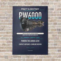 Thumbnail for PW6000 vertical canvas print - no frame - navy blue background