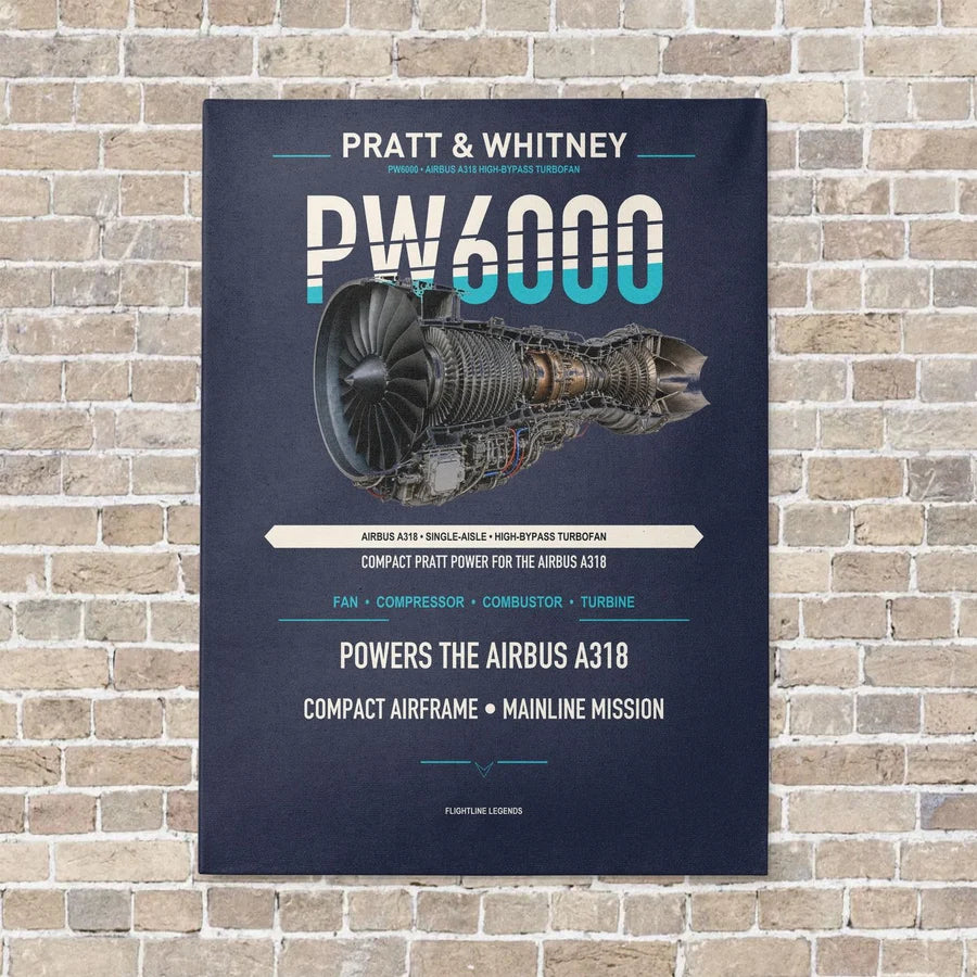 PW6000 vertical canvas print - no frame - navy blue background