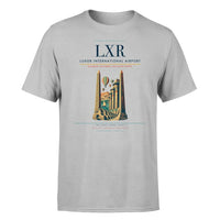 Thumbnail for Luxor International Airport (LXR) T-Shirt single-side front print in Light Gray | luxor-international-airport-lxr-double-side-t-shirt