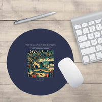 Thumbnail for VINTAGE G4269 - The Swallows In The Rafters - Designed Mouse Pads design on navyblue round