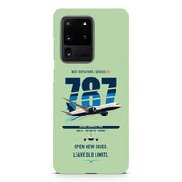 Thumbnail for Boeing 787-8 Dreamliner design on samsung case - light green