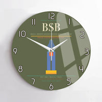 Thumbnail for Brasilia - Presidente Juscelino Kubitschek International Airport BSB Wall-Clock No-Frame - Green Army