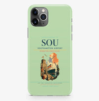 Thumbnail for Southampton Airport (SOU) design on light green iPhone 16 Pro MagSafe case