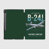 Thumbnail for B-24J Liberator design on dark green samsung tablet tablet case