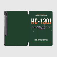 Thumbnail for HC-130J COMBAT KING II design on dark green samsung tablet tablet case