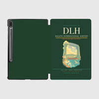 Thumbnail for Duluth International Airport (DLH) design on dark green samsung tablet tablet case