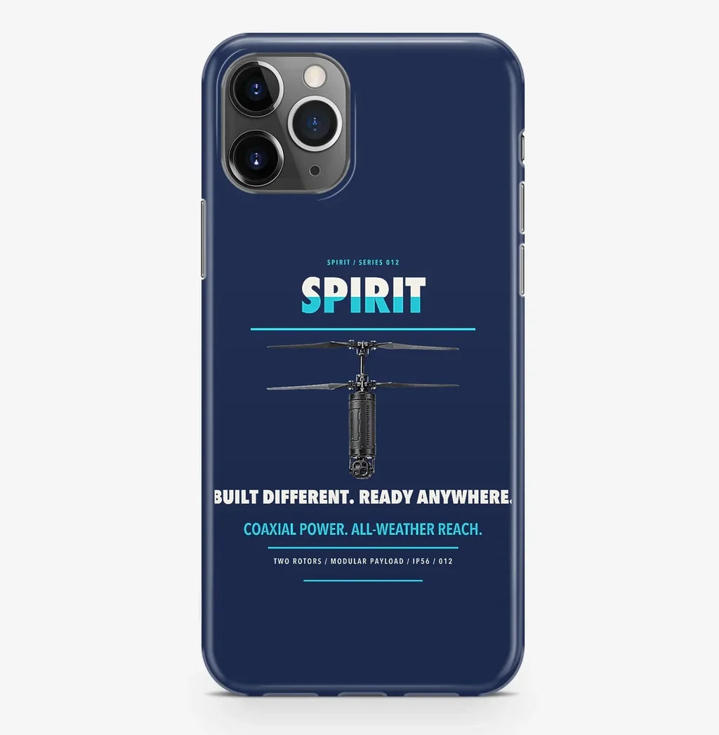 Ascent AeroSystems Spirit Case ProMax design on navy blue iphone case promax