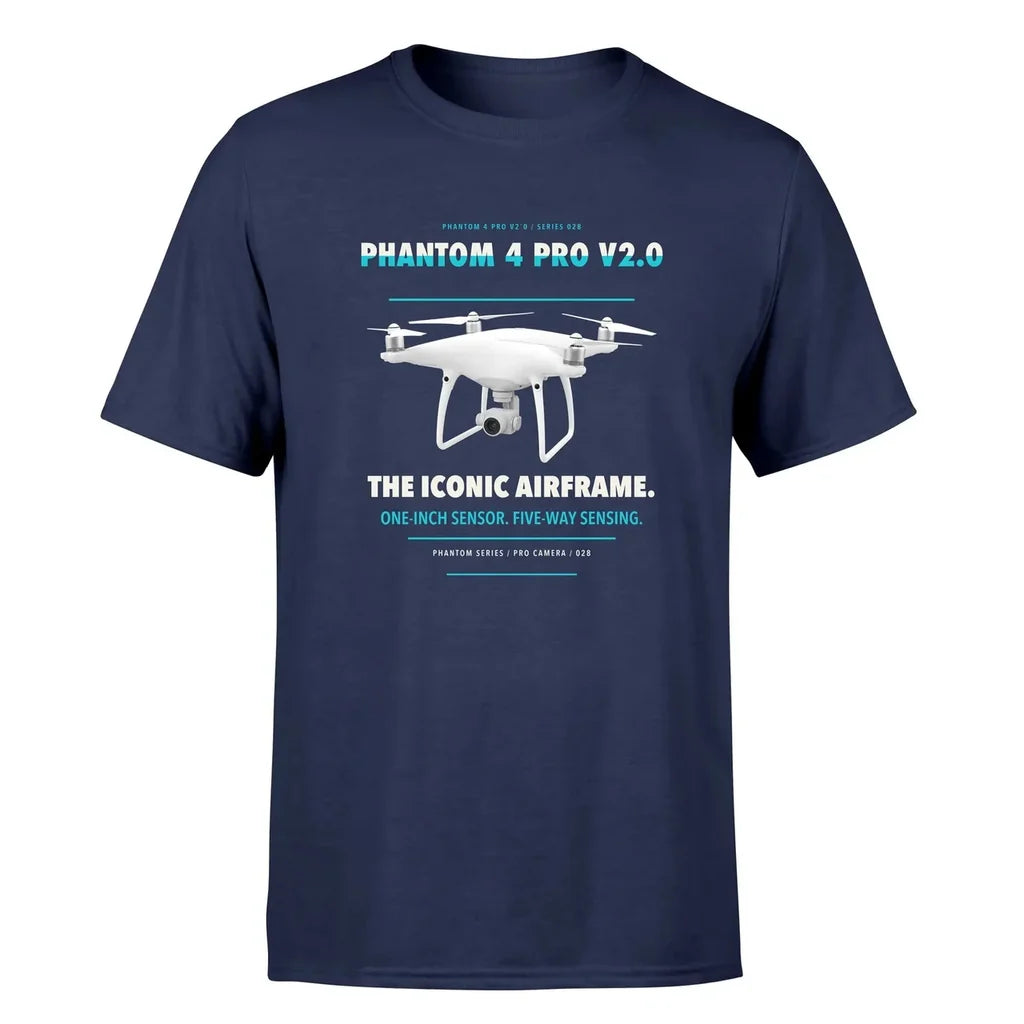 DJI Phantom 4 Pro V2.0 design on navy blue single side
