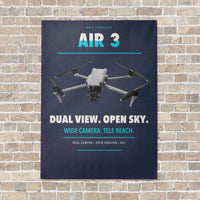 Thumbnail for DJI Air 3 vertical canvas print - no frame - navy blue background