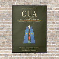 Thumbnail for Aeropuerto Internacional La Aurora GUA - Canvas Framed - Green Army