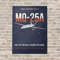 Thumbnail for MQ-25A STINGRAY vertical canvas print - no frame - navy blue background