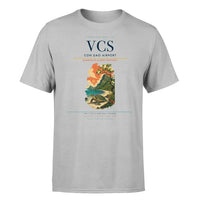 Thumbnail for Con Dao Airport (VCS) T-Shirt single-side front print in Light Gray | con-dao-airport-vcs-double-side-t-shirt