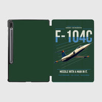 Thumbnail for F-104C Starfighter design on dark green samsung tablet tablet case
