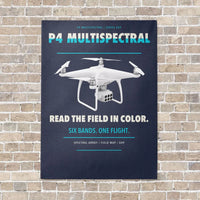 Thumbnail for DJI P4 Multispectral vertical canvas print - no frame - navy blue background