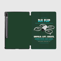 Thumbnail for DJI Flip design on dark green samsung tablet tablet case