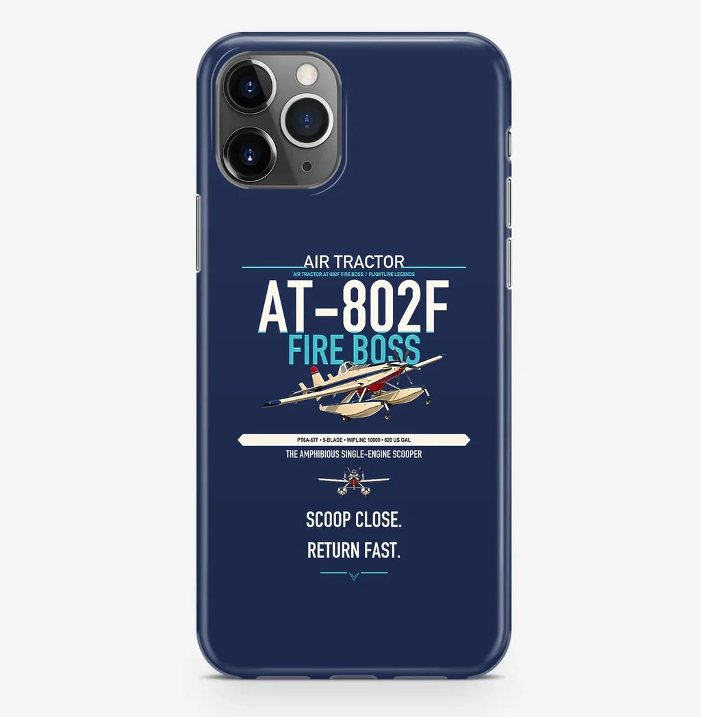 Air Tractor AT-802F Fire Boss design on navy blue magsafe iphone case, for iPhone Pro Max
