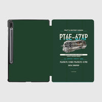 Thumbnail for PT6E-67XP design on dark green samsung tablet tablet case