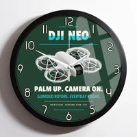 Thumbnail for DJI Neo design on dark green framed wall clock