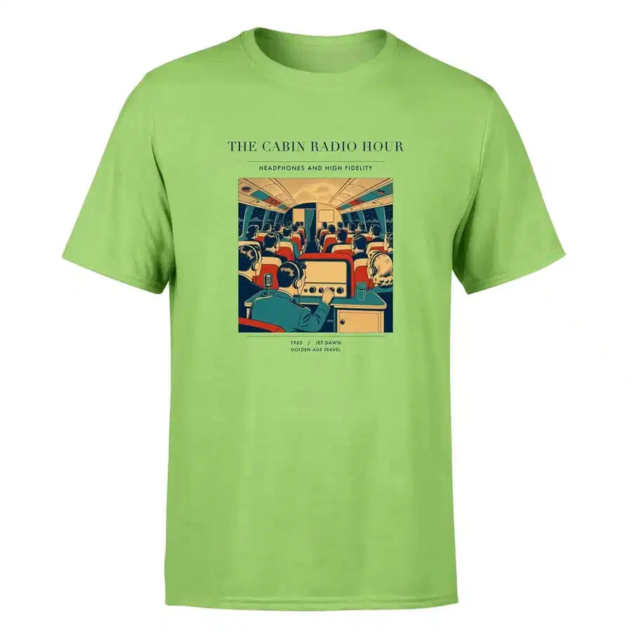 VINTAGE G4229 - The Cabin Radio Hour - Premium T-Shirt design on lightgreen premium t shirt